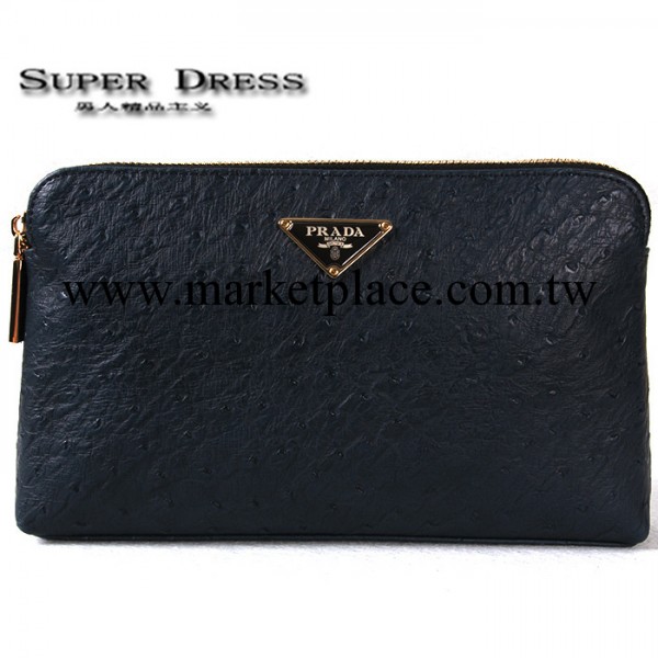 代發新款男款手包真皮錢包 男士鴕鳥紋手拿包 雙拉鏈包手抓包批發工廠,批發,進口,代購