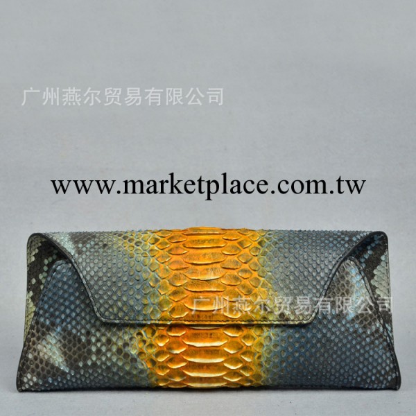 新款蛇皮女包 時尚大氣蛇皮晚宴包 Python skin Bags  蛇皮手拿包工廠,批發,進口,代購