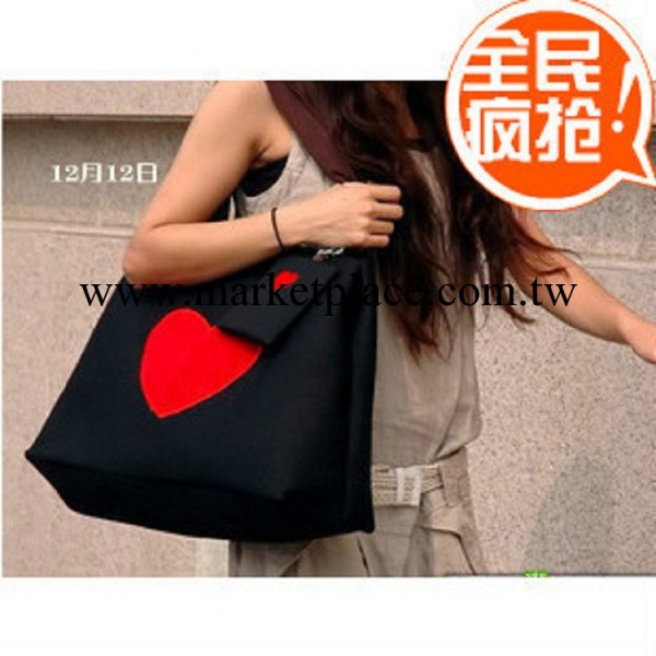 廠傢自產自銷韓版手提單肩女式包潮包愛心卡通旅行包時尚休閒包包工廠,批發,進口,代購