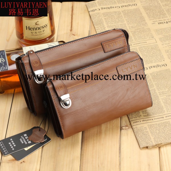 批發代理 韓版時尚手拿包男款包包2013新款牛皮手包手抓包男包潮工廠,批發,進口,代購