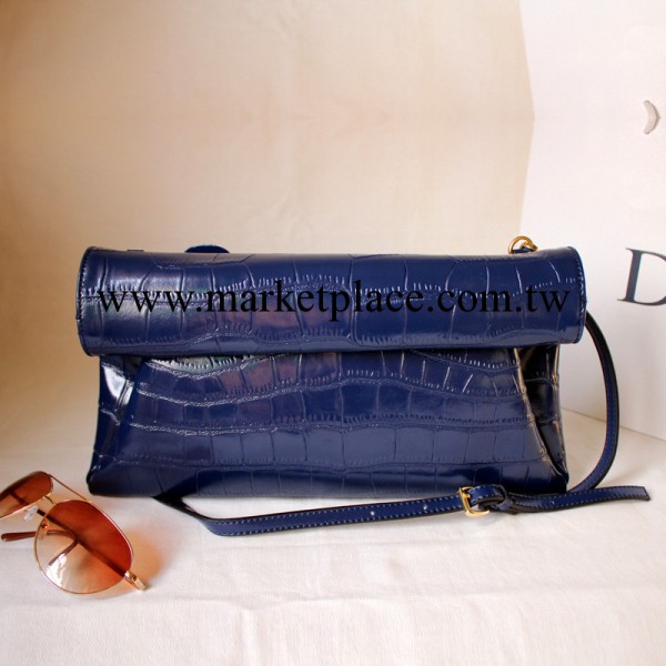 代發2013新款歐美晚宴女式手拿包鱷魚紋牛皮單肩斜挎包女包潮工廠,批發,進口,代購