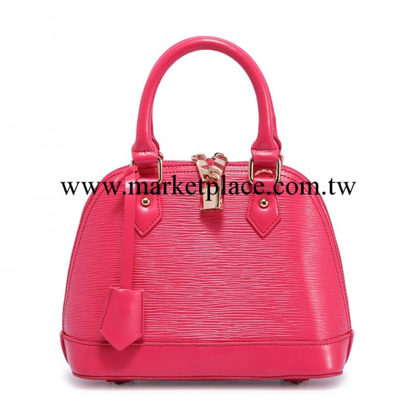 供應范冰冰同款牙簽十字紋真皮女包水波紋手提單肩斜跨貝殼包工廠,批發,進口,代購