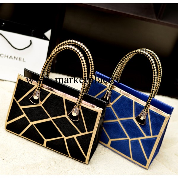 高檔精品女包直銷 時尚馬毛拼接定型手提包 秋冬新款單肩斜挎包工廠,批發,進口,代購