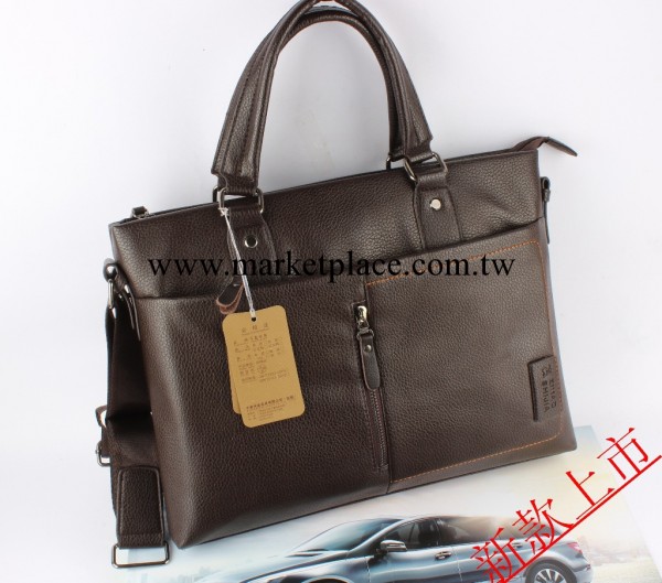 2013經典款韓版手提休閒男包  荔枝紋男士單肩挎包廣州男包批發工廠,批發,進口,代購