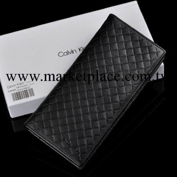 廠傢直供ck男錢包商務休閒真皮長款編織紋男女手拿包批發工廠,批發,進口,代購
