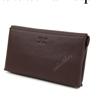 新款七匹狼手包男牛皮正品男包牛皮手拿包個性超薄1A1124173-02泉工廠,批發,進口,代購