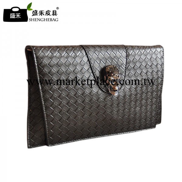 0090骷髏頭手拿包單肩斜挎包朋克編織女包復古歐美手拎包一件代發工廠,批發,進口,代購