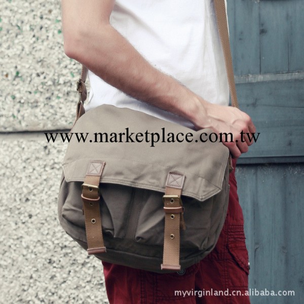 一件代發箱包 八荒地帆佈單肩斜挎包 女士帆佈 休閒出口包工廠,批發,進口,代購