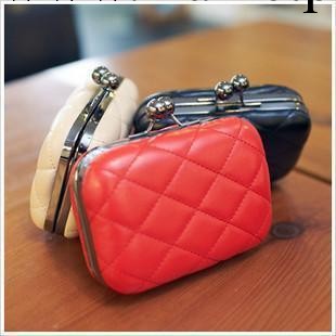 2013新款菱格鏈條鎖扣小包晚宴小箱包手拿包糖果色女包批發工廠,批發,進口,代購