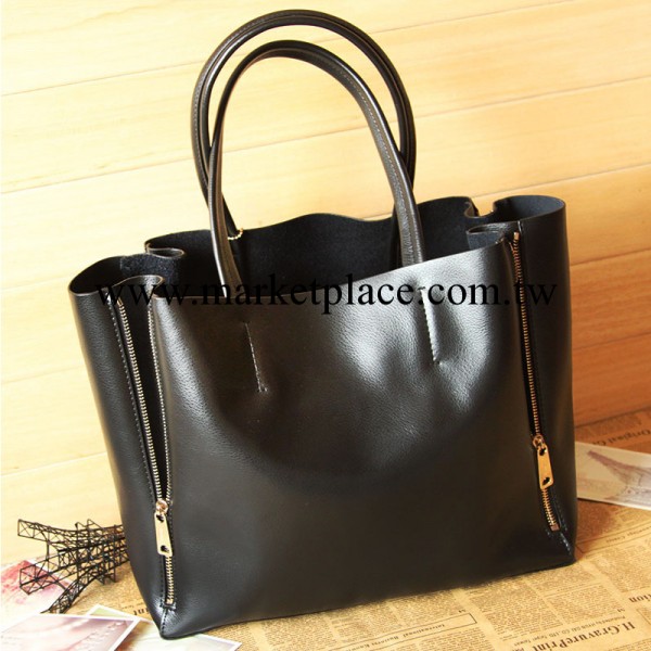 2014歐美明星款 頭層牛皮 子母包復古通勤手提單肩真皮女包大容量工廠,批發,進口,代購