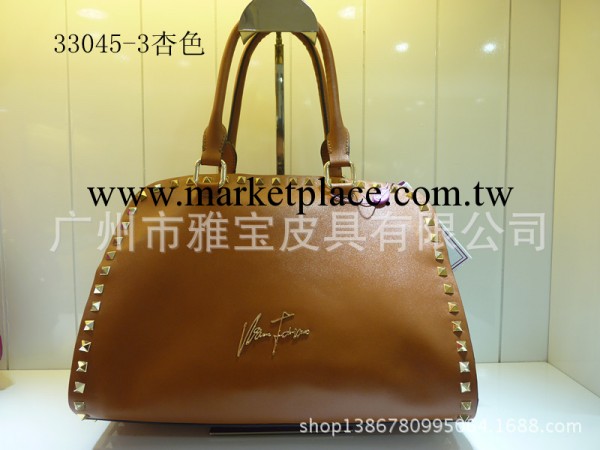 33045款鉚釘全牛皮真皮手提包，單肩包，斜跨包 ，手拎包工廠,批發,進口,代購