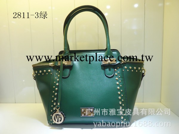 2811款鉚釘全牛皮真皮手提包，單肩包，斜跨包 ，手拎包工廠,批發,進口,代購