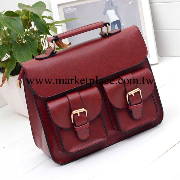 909橫款小定型包包韓版女包批發潮流復古女包包單肩手提包工廠,批發,進口,代購