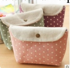 F505新款韓國可愛ZAKKA化妝包 多功能波點 零錢包 收納包 手拿包工廠,批發,進口,代購