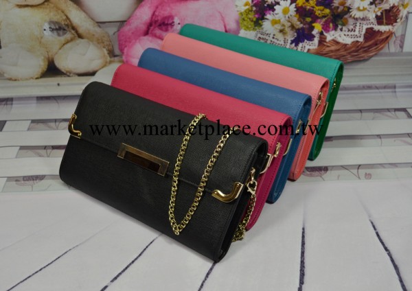 廠傢批發2013新款潮女十字紋真皮鏈條女包單肩斜挎包手拿包手包工廠,批發,進口,代購