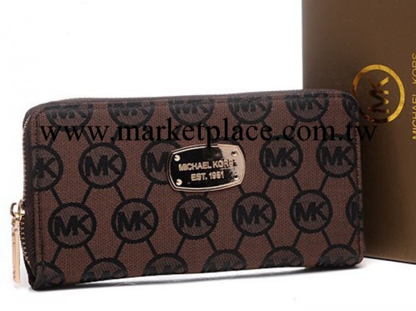 MK女包錢包晚宴手拿包女零錢包 單拉鏈高級帆佈多色外貿錢包工廠,批發,進口,代購