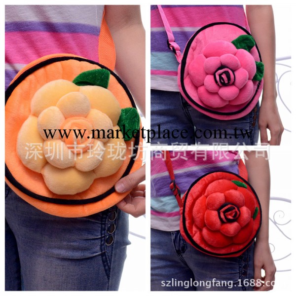 斜挎包 玫瑰花零錢包 時尚女生包包 手機包 廠傢混批 2014新款工廠,批發,進口,代購