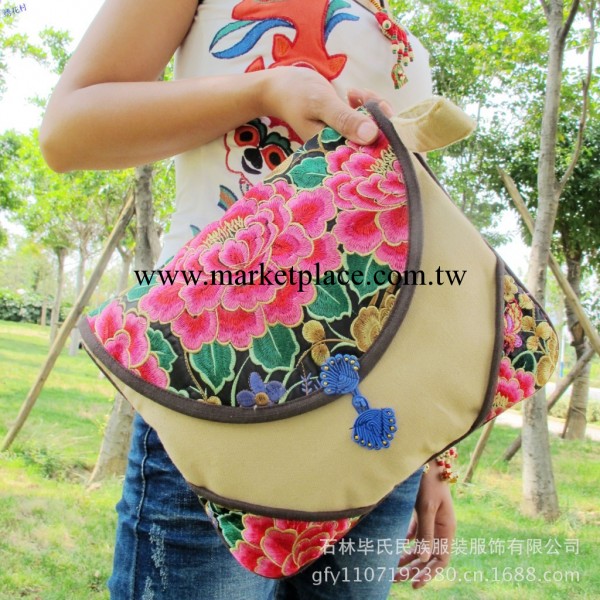 廠傢批發 民族風繡花零錢手提包 化妝手拿包 女士錢包  民族包工廠,批發,進口,代購