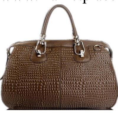 一件代發新款全真皮包歐美氣質奢華鱷魚紋女包手提單肩斜跨包工廠,批發,進口,代購