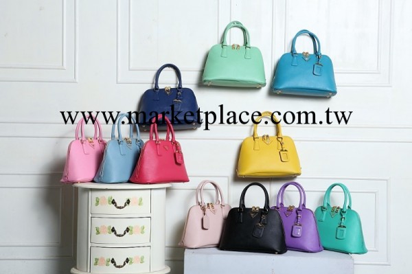 廣州歐美大牌手提女包斜挎包0837中號十字紋頭層牛皮貝殼包潮工廠,批發,進口,代購