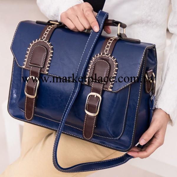 新款單肩包復古女包韓國女包車縫線女士單肩手提斜跨包女包批發廠工廠,批發,進口,代購