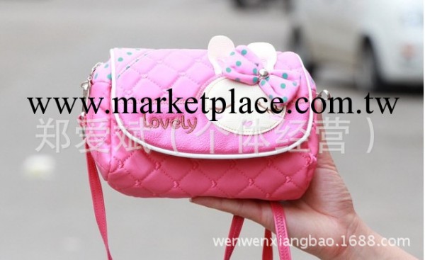 廠傢直銷新款熱賣 可愛韓版兔頭蝴蝶結 單肩包 斜挎包小孩背包工廠,批發,進口,代購