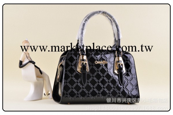 批發2014新潮女包 四季經典時尚壓花菱形格手提定型斜背女包工廠,批發,進口,代購