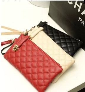 地攤貨源 繡線菱格插扣手拿包 時尚小卡包錢包 女包學生包工廠,批發,進口,代購