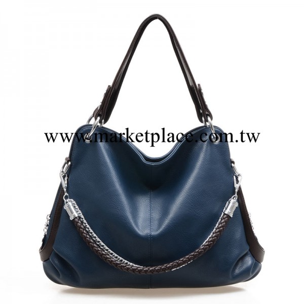 2012新款潮酷風范女包寶藍色休閒鏈條包手提包單肩包斜挎包清倉工廠,批發,進口,代購