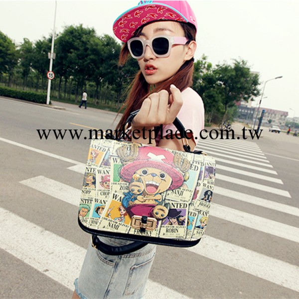 批發 2014新款韓版海賊王喬巴阿拉蕾漫畫卡通手提單肩包斜挎女包工廠,批發,進口,代購