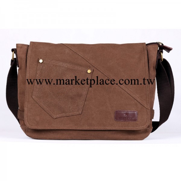 2014純棉帆佈包學生書包男包橫款單肩包斜挎包 正品休閒包韓版潮工廠,批發,進口,代購