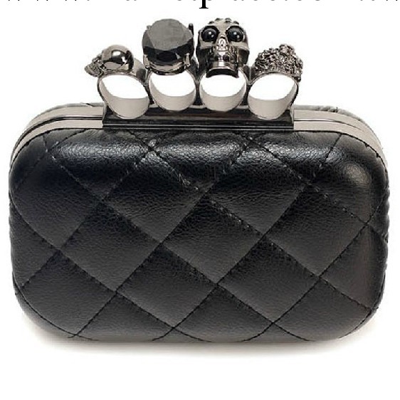 1047#韓版2013戒子包手抓包 女包新款潮包 手拿包骷髏頭菱格包工廠,批發,進口,代購