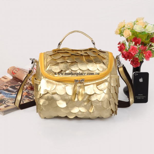 1297#真皮女包羊皮 鱗片小包日式飯盒包 單肩手提斜跨包工廠,批發,進口,代購