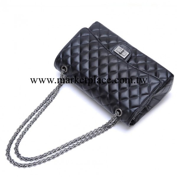 時尚女包批發奢華菱格對齊單肩菱格包歐美橫款定型仿皮鏈條小香包工廠,批發,進口,代購