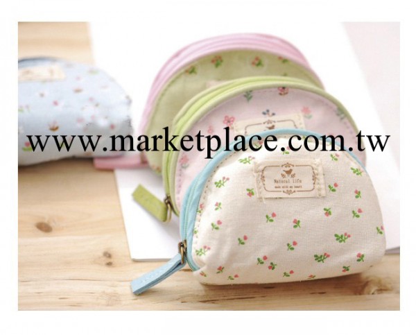 zakka田園系列 小零錢包/鑰匙卡包手拿包女 韓國可愛碎花帆佈藝工廠,批發,進口,代購
