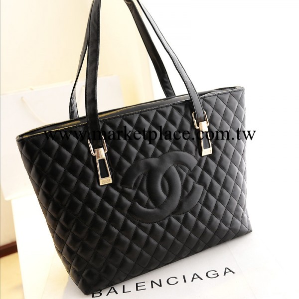 批發女包新款菱格包繡線歐美大牌復古手提包單肩包雙C女包大包包工廠,批發,進口,代購