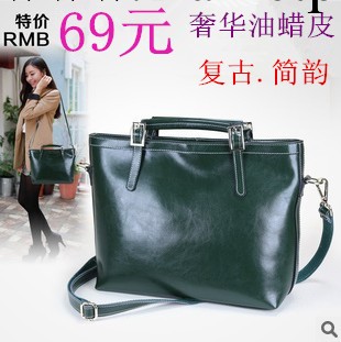 女包新款通勤油蠟皮女包批發廠傢女士手提單肩斜跨三用機車包R031工廠,批發,進口,代購