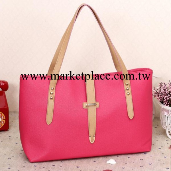 2013新款韓版糖果色三箭頭簡約細皮帶百搭單肩手提潮女包包工廠,批發,進口,代購