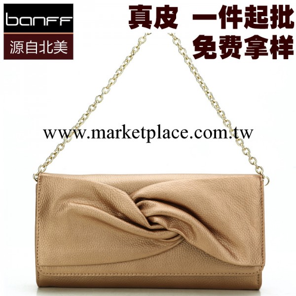 爆款大促鏈條包廣州品牌真皮牛皮女士手拿包宴會包潮包免費分銷工廠,批發,進口,代購