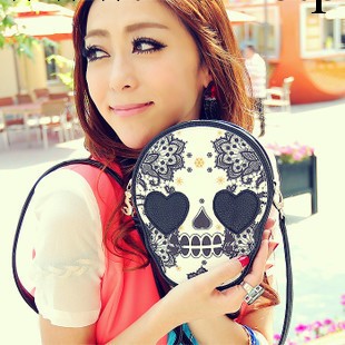 2013夏季韓版新款骷髏頭包可愛潮款單肩包斜挎包女包工廠,批發,進口,代購