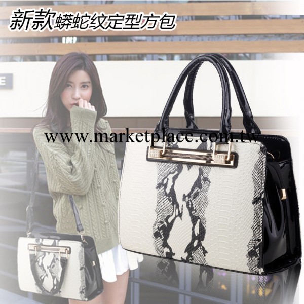 2013秋冬新款女包歐美百魅時尚潮包韓版蟒蛇紋手提包斜挎包 3092工廠,批發,進口,代購
