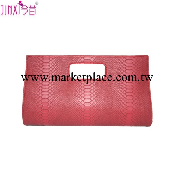 13234-1深紅色性感蛇紋手提包手抓包晚宴包定做工廠,批發,進口,代購