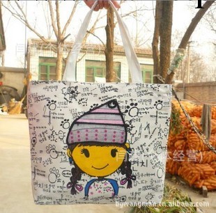 熱賣帆佈休閒包單肩手提時尚帆佈包包辮子美女包加厚帆佈包環保袋工廠,批發,進口,代購