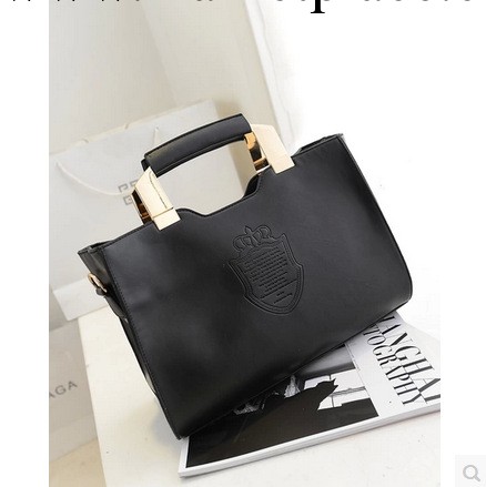 2014春季新款潮鐵把質感職場OL皇冠盾牌手提包單肩斜跨女包直銷工廠,批發,進口,代購