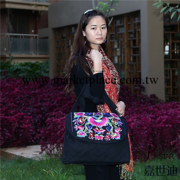 嘉世迪民族風繡花龍鳳大包包 大型單肩包斜跨手提多用包原廠直銷工廠,批發,進口,代購
