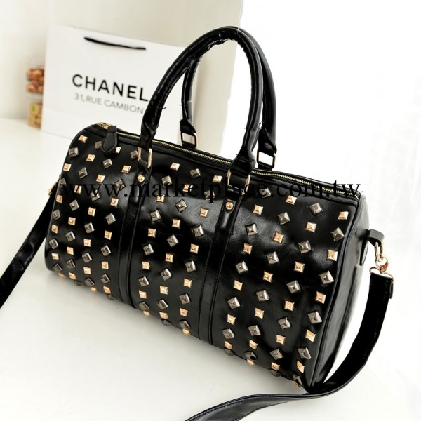 品牌時尚女包新款 歐美潮包 鉚釘 百搭手提單肩斜跨女大包 韓版工廠,批發,進口,代購