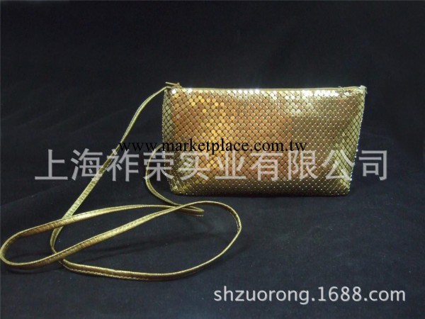 廠傢直銷鋁片包 鋁珠小夾口包 鋁片晚宴包 金屬網片化妝包 鋁珠袋工廠,批發,進口,代購