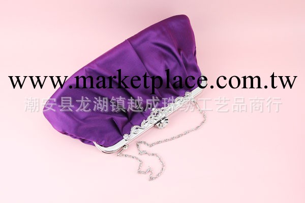 熱銷批發褶皺色丁紫色晚宴包 簡約精品手包 淑女包A1359工廠,批發,進口,代購