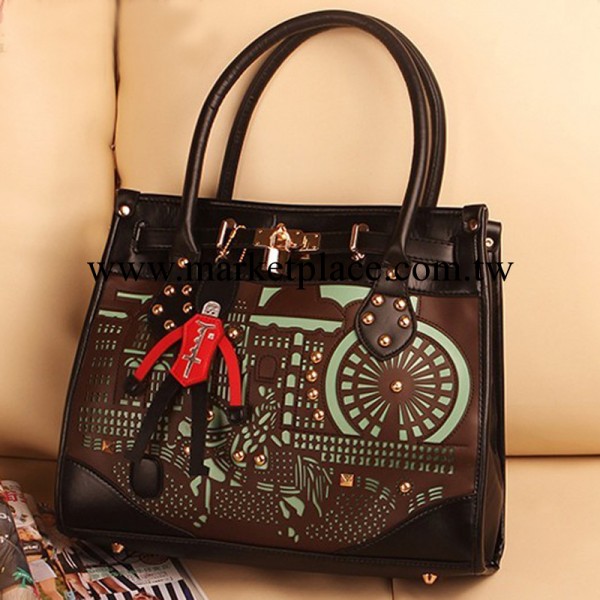 2013新款復古小王子公主包包學院風鏤空單肩包斜挎手提女包批發工廠,批發,進口,代購