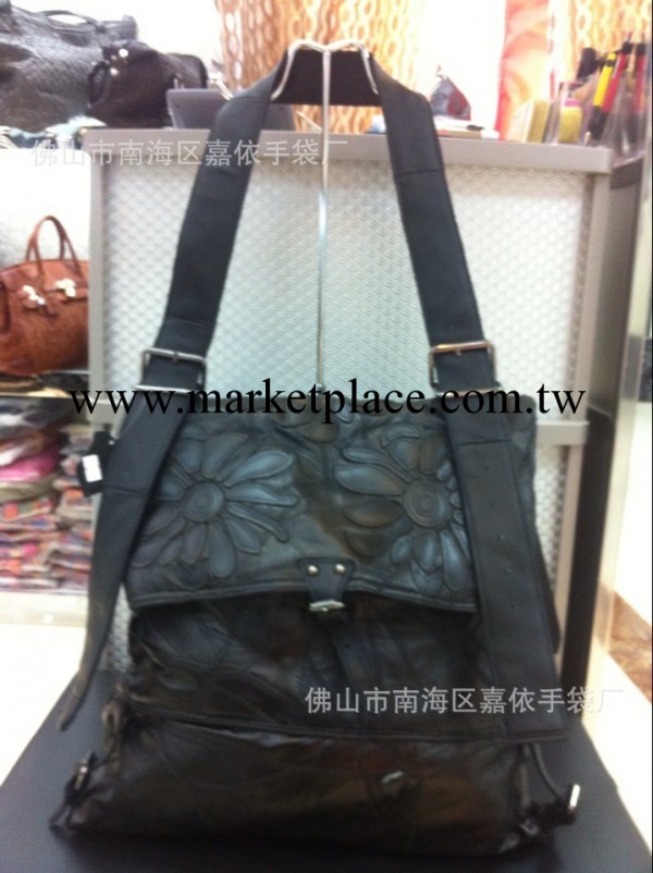 1326#真皮女包羊皮 繡花長款大包 單肩斜挎包工廠,批發,進口,代購